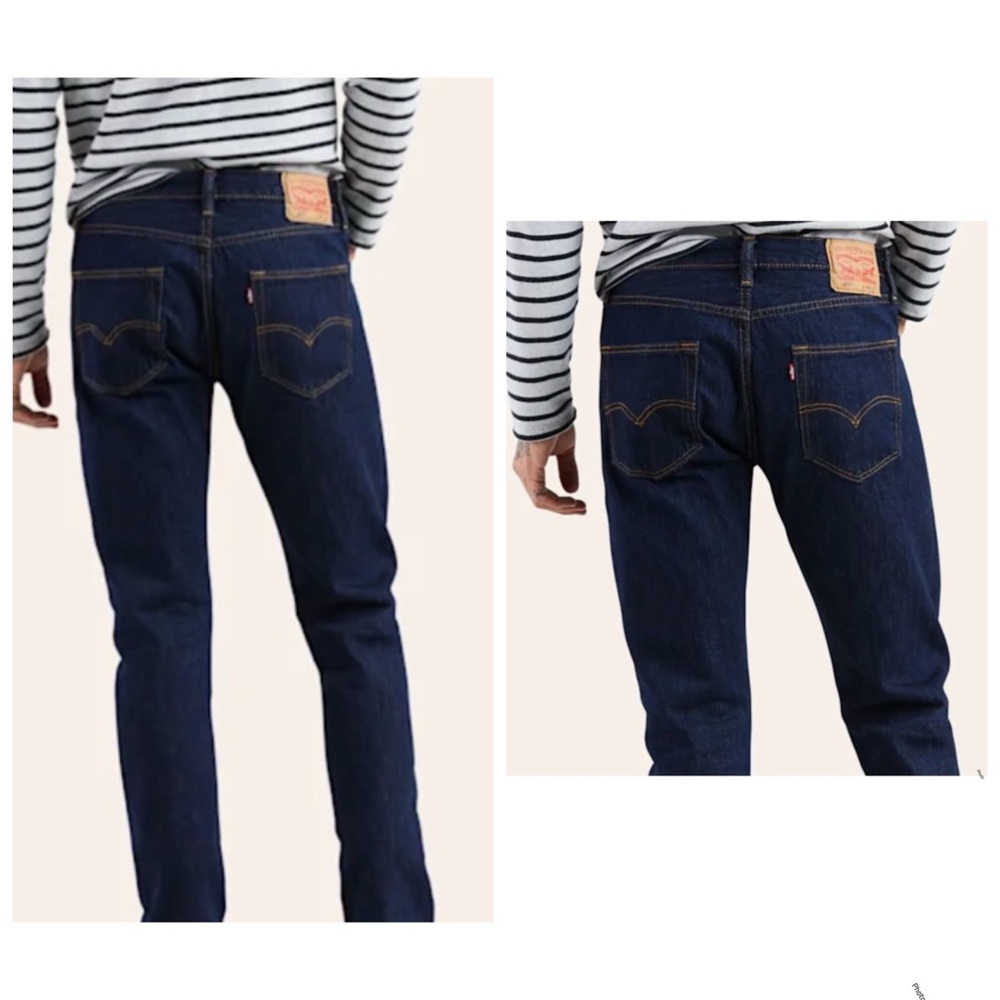 Levi's Jeans Men’s 34x30 Navy Blue 501 Straight-Leg LIKE NEW!